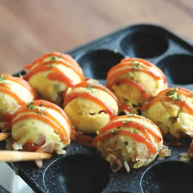 COOKKING كوكينج - مقلاة شواء تاكوياكي غير لاصقة/طبق طهي مصنوع في كوريا - Image 4